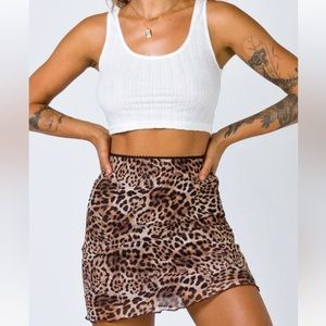 Princess Polly cheetah skirt